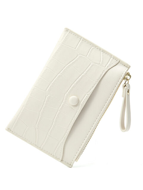 card holder พาสเทลสีขาว กระเป๋าเก็บการ์ด ใส่เหรียญ