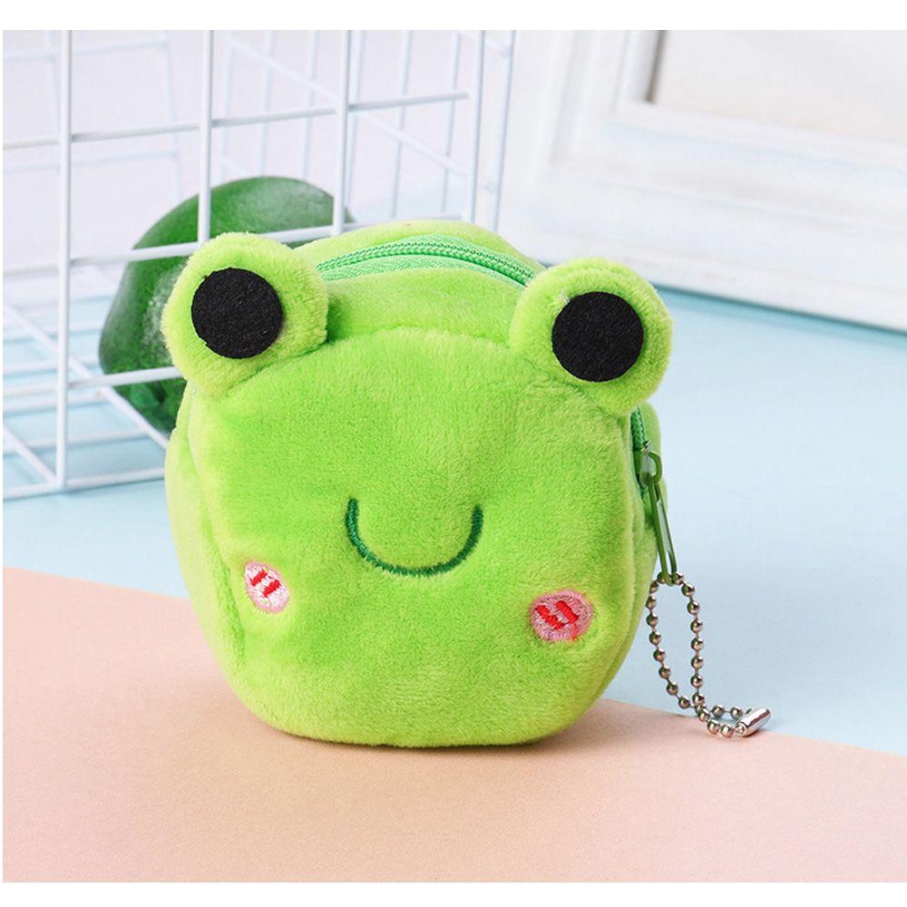 กระเป๋าใส่เหรียญนุ่มและน่ารัก ออกแบบเป็นตุ๊กตากบ พร้อมซิป