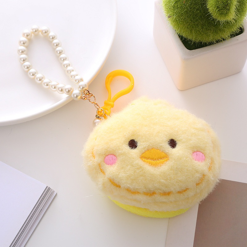 ((พร้อมส่ง)) กระเป๋าใส่เหรียญ กระเป๋าตัง น่ารักๆ ตัวตุ๊กตาเป็ดสีเหลือง