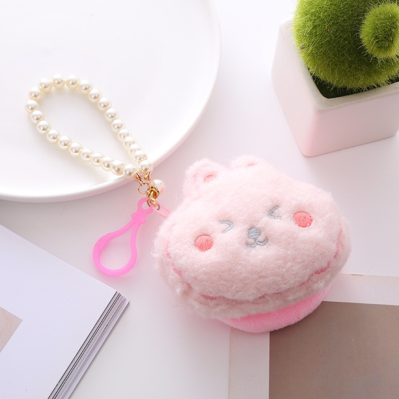 ((พร้อมส่ง)) กระเป๋าใส่เหรียญ กระเป๋าตัง น่ารักๆ ตัวตุ๊กตากระต่ายสีชมพู